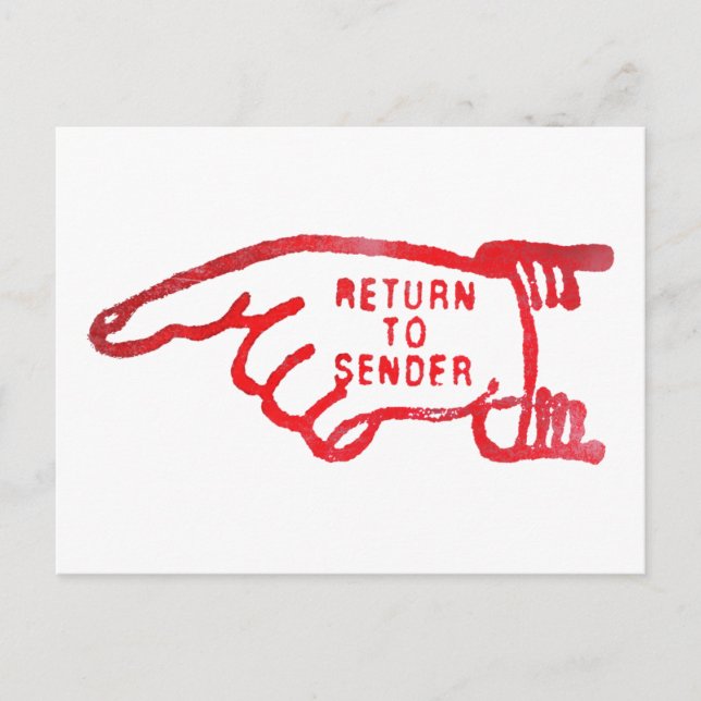 Return To Sender Postcard (Front)