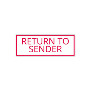 Return to Sender Red Self-inking Stamp