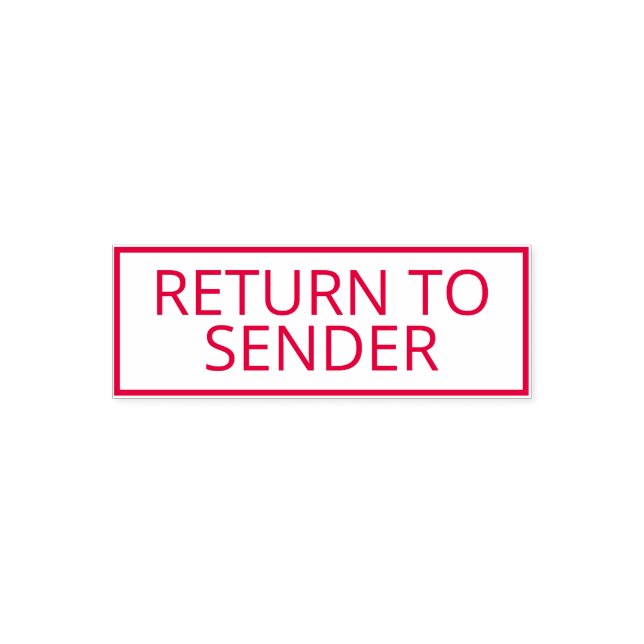 Return to Sender Red Self-inking Stamp (Design)
