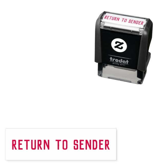Return to Sender Self-inking Stamp (In Situ)