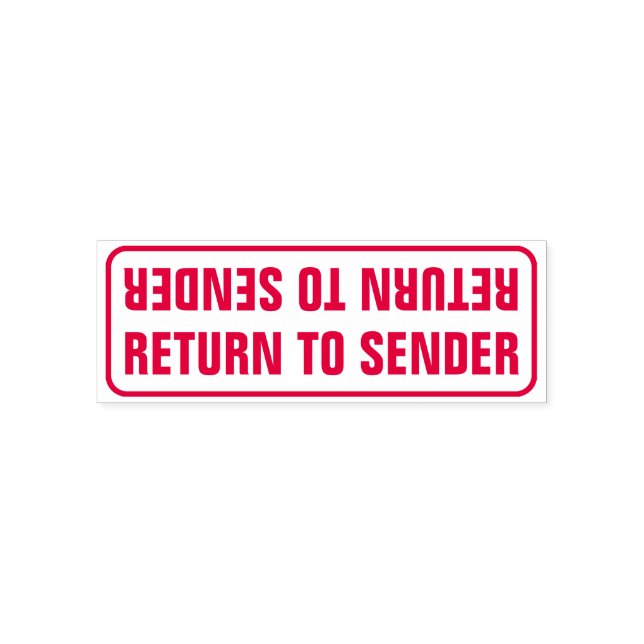 "RETURN TO SENDER" SELF-INKING STAMP (Design)