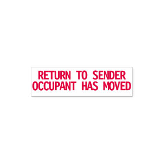 RETURN TO SENDER Self Inking Stamp