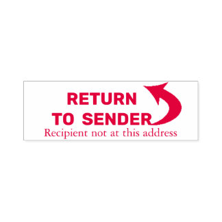 Return to Sender stamp