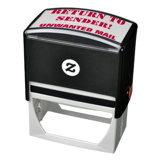 "RETURN TO SENDER!", "UNWANTED MAIL" Rubber Stamp (Product)