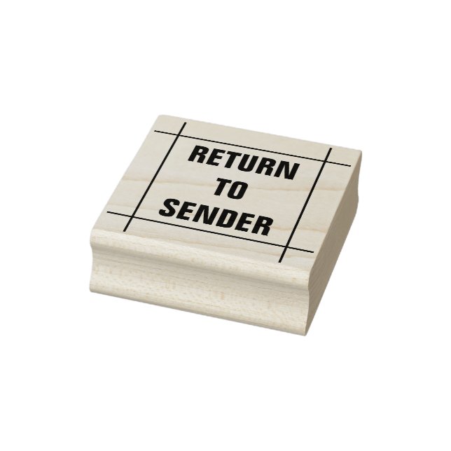 "RETURN TO SENDER" Within Lines Rubber Stamp (Stamp)
