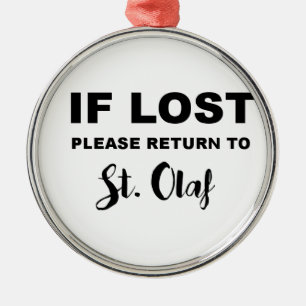 Return to St. Olaf Metal Ornament