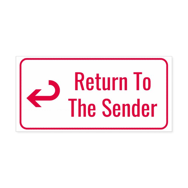 "Return To The Sender" Rubber Stamp (Design)