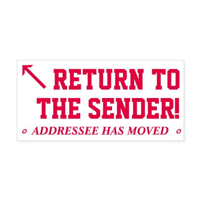 "Return to the Sender!" Rubber Stamp (Design)