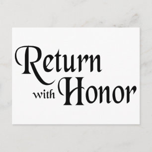 Return With Honour Postcard