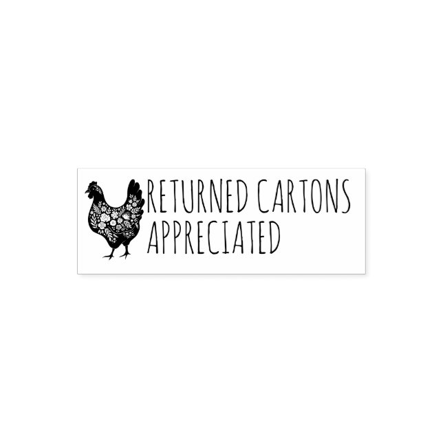 RETURNED CARTONS APPRECIATED SELF-INKING STAMP (Design)