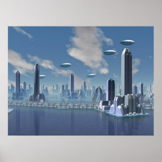 Returning Home Scifi Art Print