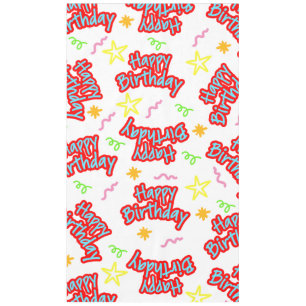 reuasable birthday tablecloth