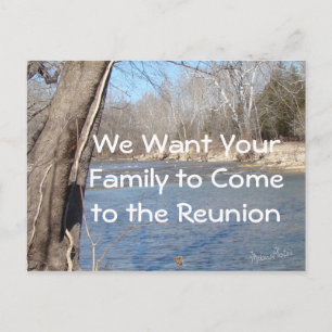 Reunion card-customize postcard