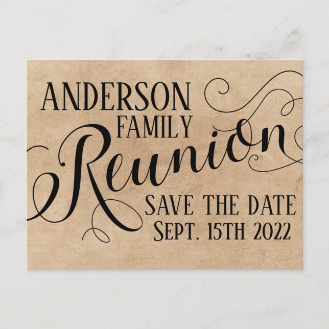 Reunion card design (Front)