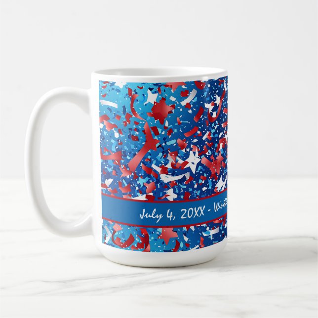 Réunion de famille 4 juillet célébration Mug (Gauche)