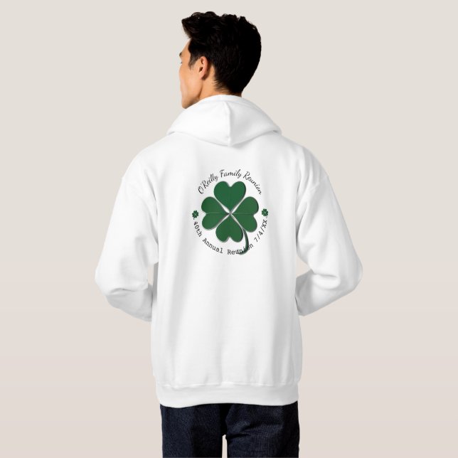 Réunion familiale avec Sweat - shirt à capuche Sha (Dos entier)