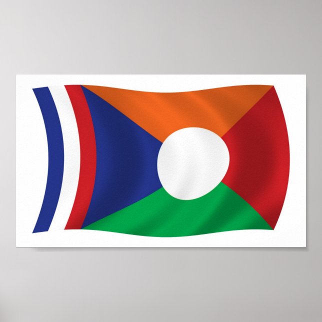 Reunion Flag Poster Print (Front)