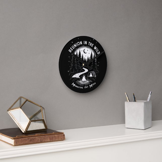 Reunion in the Wild Round Clock (Office)