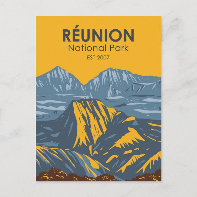 Reunion National Park Vintage Postcard (Front)