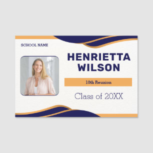 Reunion Photo Name Tags 10Th Class Reunion