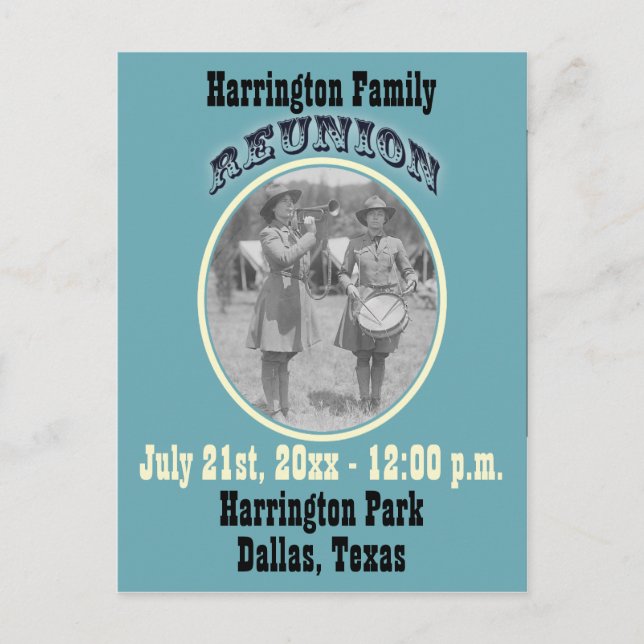 Reunion Save The Date or Invite (Front)