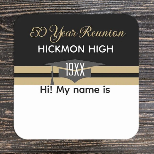 Reunion time! 3" Name tag Sticker (Creator Uploaded)