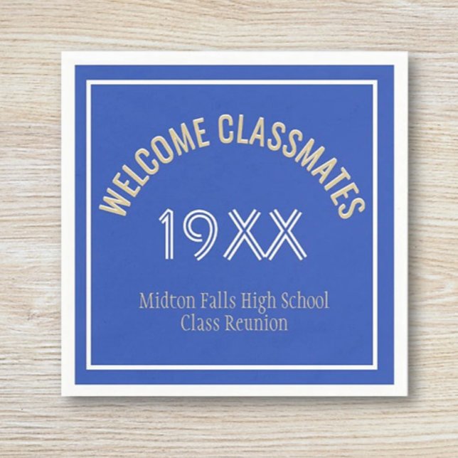 Reunion time! Custom Class Reunion  Napkins (Creator Uploaded)
