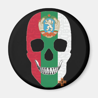 REUNIONES Bulgaria iman circular Black B2 Magnet