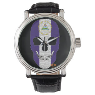 REUNIONES Nicaragua reloj hombre correa cuero Watch