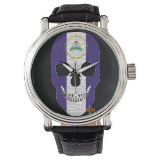 REUNIONES Nicaragua reloj hombre correa cuero Watch