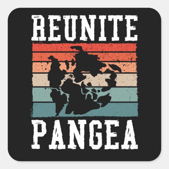 Reunite pangea square sticker (Front)