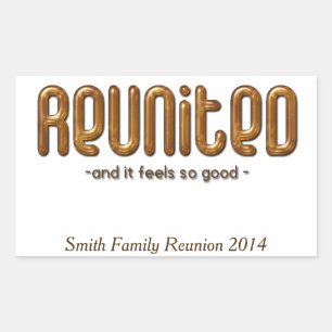 Reunited Custom Family Reunion Sticker