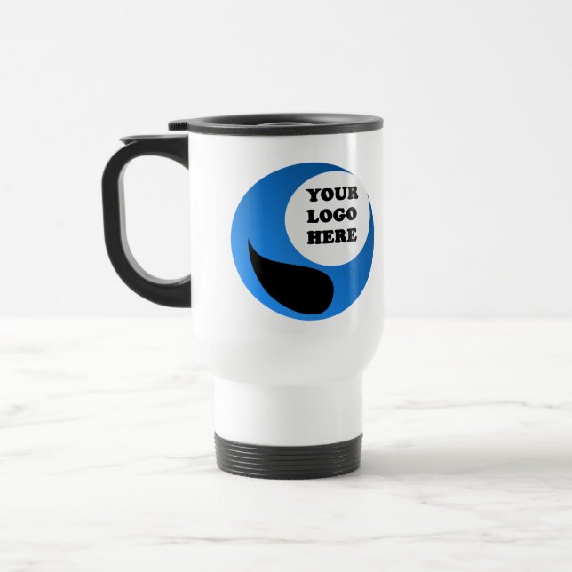 Reusable Coffee Cup With Company Logo (Left)