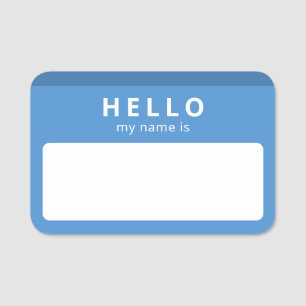 Reusable Dry Erase HELLO My Name Is Write On Name Tag