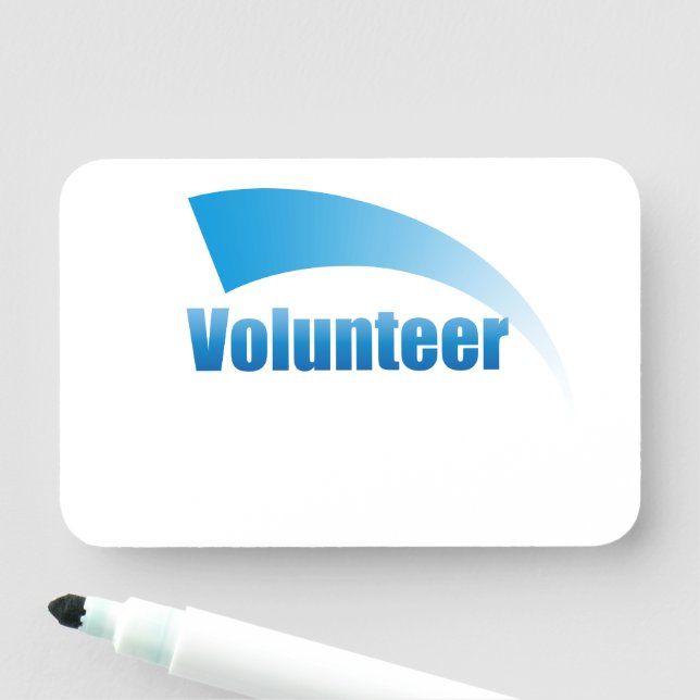 Reusable Volunteer Name Tag (In Situ)