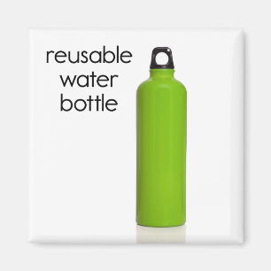 Reusable Water Bottle Refrigerator Magnet