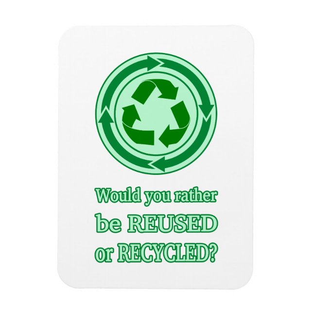 Reuse and Recycle Magnet (Vertical)