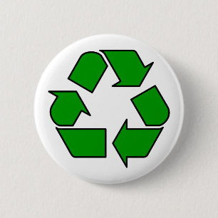 Reuse & Recycle 2 Inch Round Button