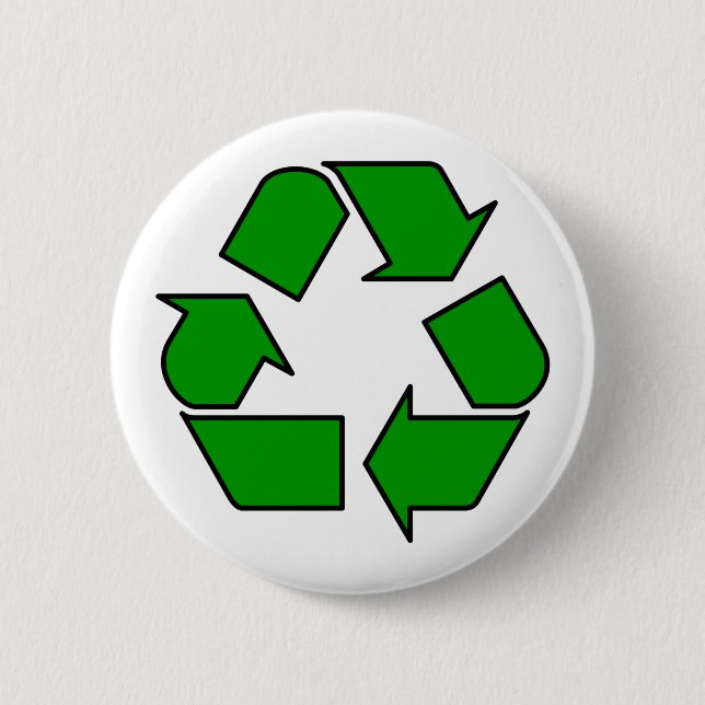 Reuse & Recycle 2 Inch Round Button (Front)