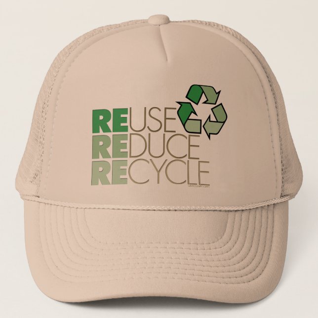 Reuse, Reduce , Recycle Eco Hat (Front)