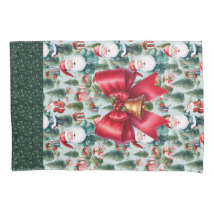 Reuseable Christmas Gift Wrap - Green Santa Pillowcase