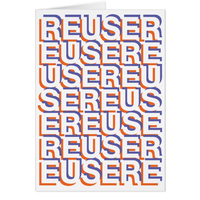 REUSER Text Art Message (Front)