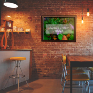 Réussite avec affiche photo