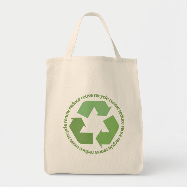 Réutilisez le sac fourre-tout à symbole (Devant)