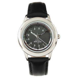 "Rev counter" design wrist watches
