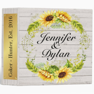 REV Irish Blessing Sunflower Wedding All Occasion Binder