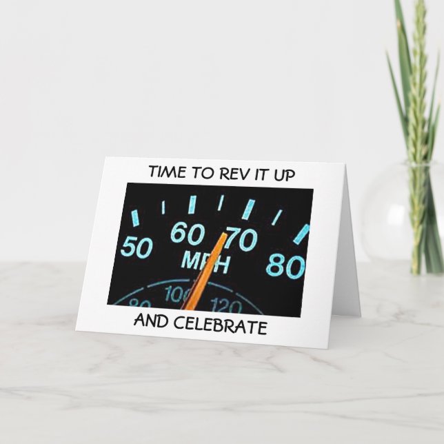 "REV IT UP" AND "HAVE FUN" CONGRATULATIONS CARD (Front)
