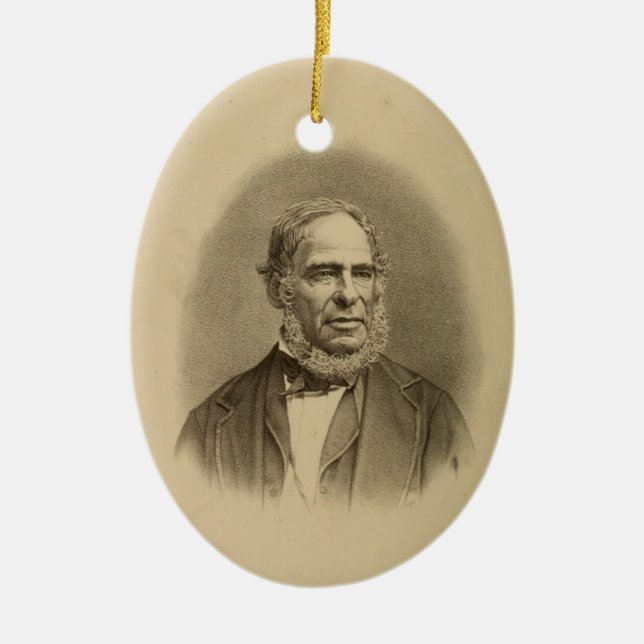 Rev. Moses Suares Ceramic Ornament (Front)