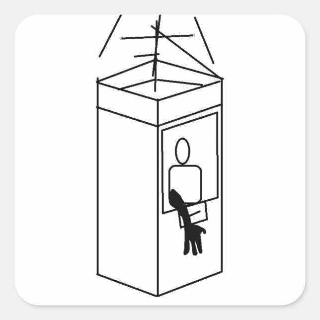 REV NEGS SECRET SCHEMATIC STICKER (Front)