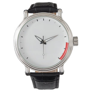 ReV Tachometer Mens Montre avec bracelet en cuir 3